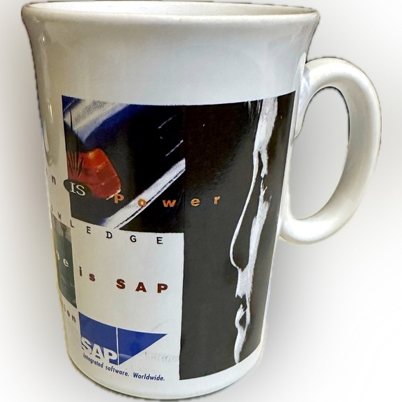 VTG RARE SAP WHITE LOGO CERAMIC CONOCO COLLECTIBLE TAMS MUG MADE IN ENGLAND CUP - Picture 2 of 7